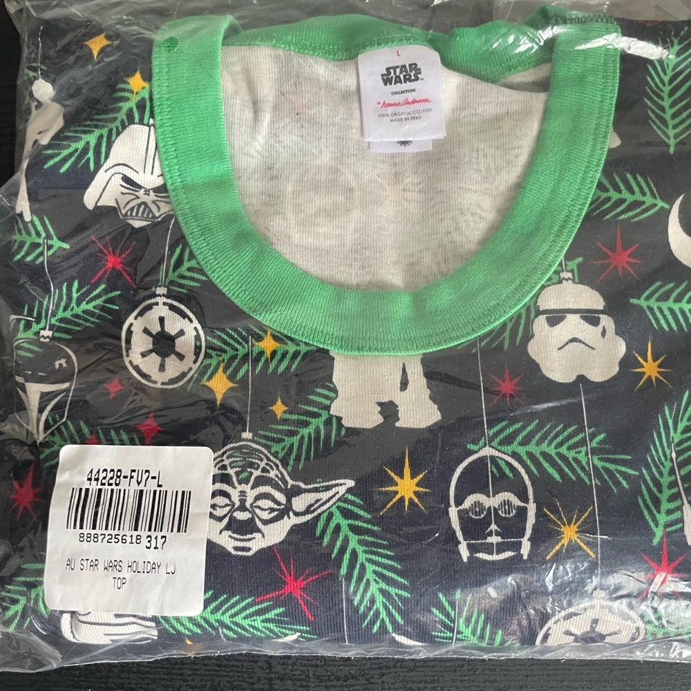 Star Wars Green Collar Organic Cotton Top Pajama Hanna Andersson